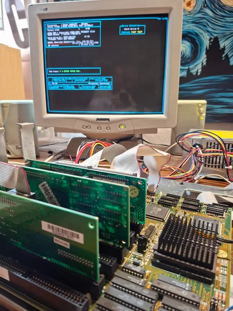 Thumbnail: Socket 3 Motherboard SOYO SY-020P2 with CPU i486DX2 50MHz, 4Mb RAM & Heatsink