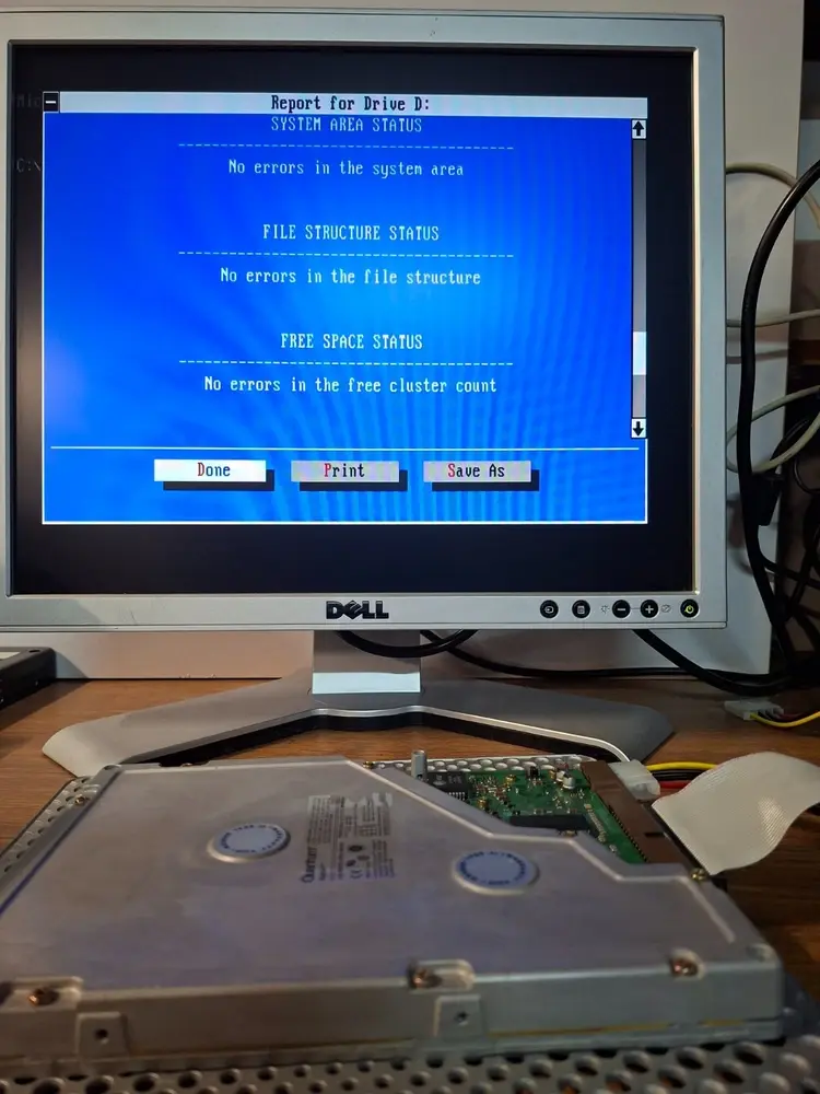 Thumbnail: ATA/IDE HDD 2577MB Quantum Bigfoot QM 52550 AT 5.25"/SL ATA2 FAST.  100 % HEALTH