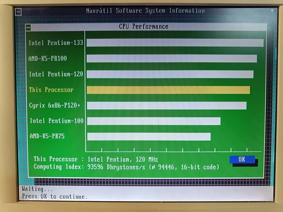 Thumbnail: Socket 7 GMB-P56IPS V1 Motherboard with CPU Pentium 120MHz (SY062)& 16MB EDO RAM