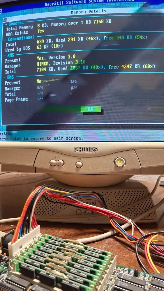 Thumbnail: KIT of 8x 1Mb 30-Pin SIMM SAMSUNG KM44C1000BJ-7, Fast Page DRAM, 1MX4, 70ns