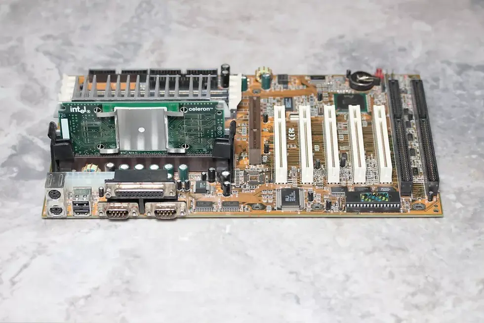 Thumbnail: Slot1 ABIT AB-LM6 Motherboard Intel 440LX chipset with Celeron 333 & I/O shield