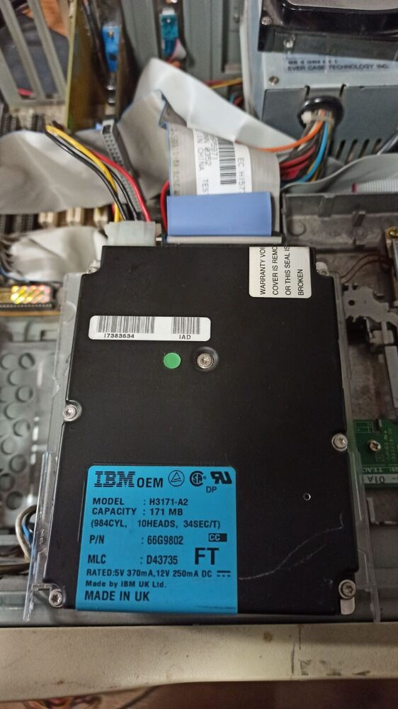 Thumbnail: ATA/IDE 171 MB IBM H3171-A2  3'5" Hard Drive