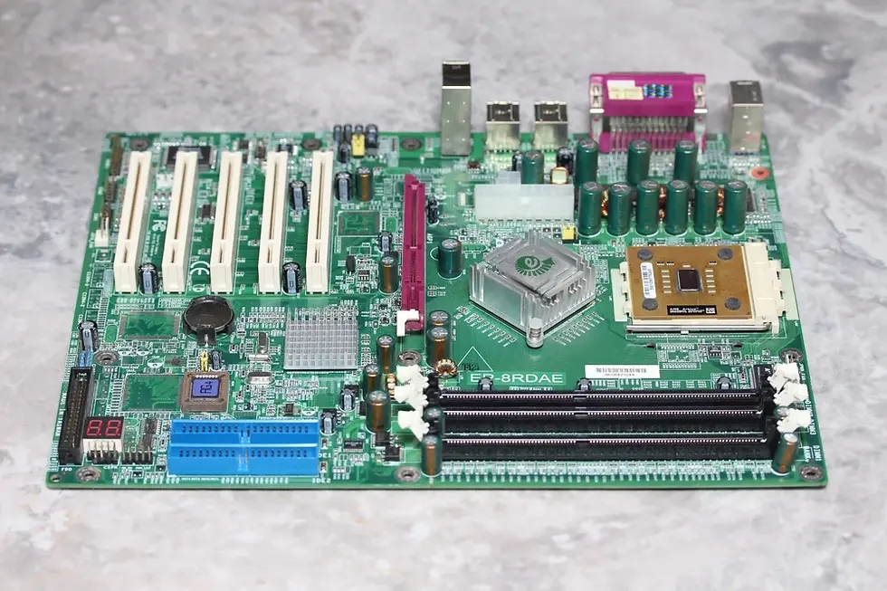Thumbnail: Socket 462/A EPox EP-8RDAE nForce2 400 chipset MoBo with CPU & I/OShield