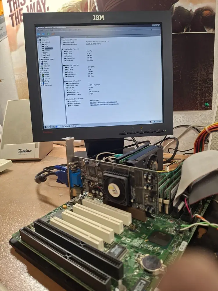 Thumbnail: Slot1 Intel SE440BX-2 (Seattle 2) MoBo Intel 440BX chipset with I/O shield #2