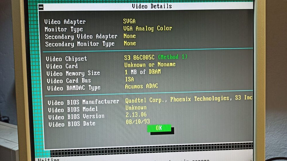 Thumbnail: VLB S3 86C805-P 1MB KDES3805VL VGA Graphics card