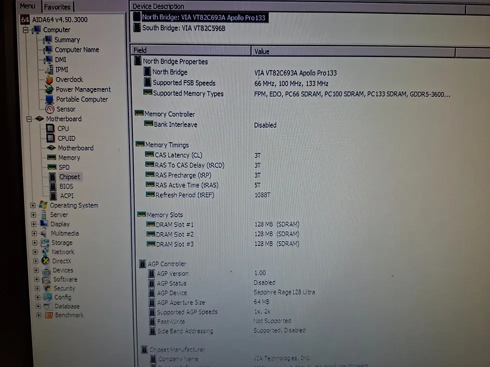 Thumbnail: PGA370 Matsonic MS7117C MoBo VIA Apollo Pro 133 with Celeron 600MHz & I/O shield