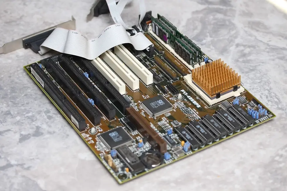 Thumbnail: Socket 3 MoBo ASUS PVI-486SP3 Rev 1.21 with CPU Am486DX2 80MHz & 16Mb FPM RAM