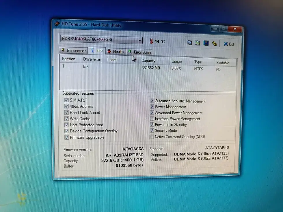 Thumbnail: ATA/IDE 400GB Hitachi Deskstar HDS724040KLAT80 3.5" 7200rpm Hard Disk Drive