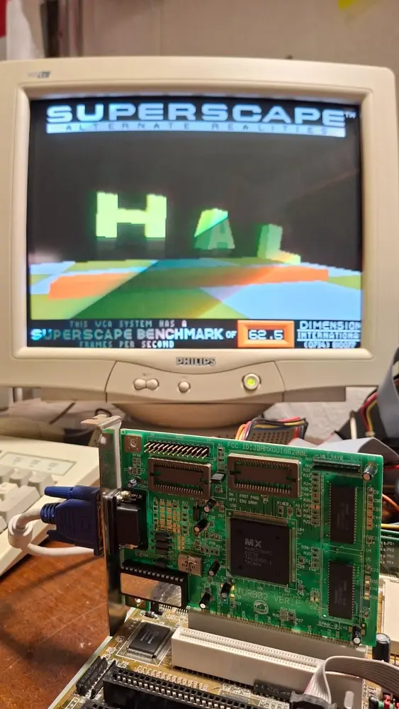 Thumbnail: PCI Graphics Card Aristo Macronix Turbo2 1MB (max 2MB) MX86200FC (M3 64V+) #2