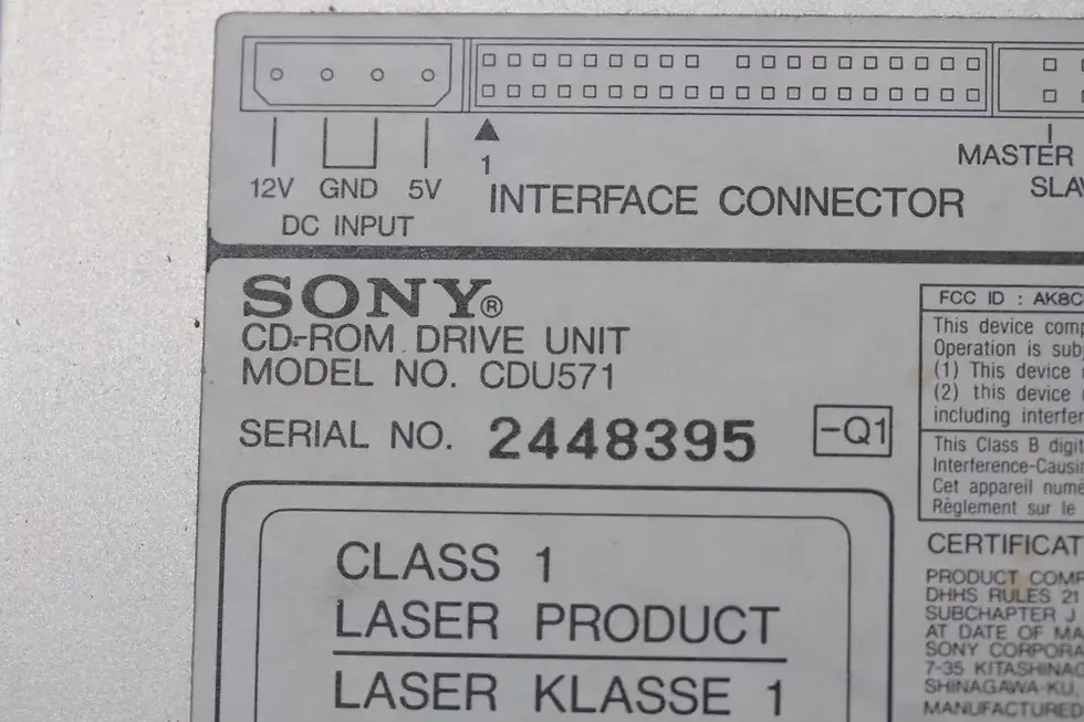 Thumbnail: ATA/IDE SONY CDU571 CD-ROM internal optical drive White