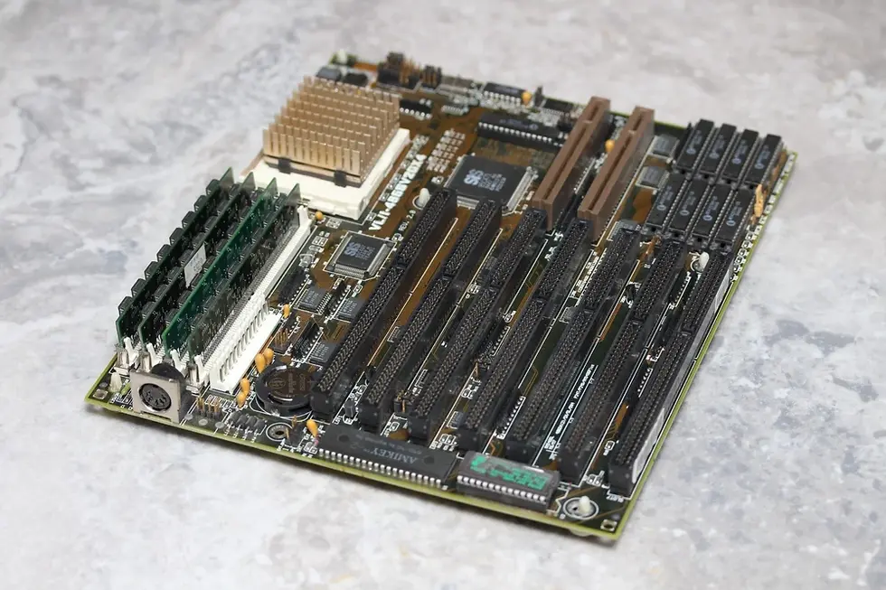 Thumbnail: Socket 3 MoBo ASUS VL/I-486SV2GX4 Rev 2.0 with CPU i486DX2 66MHz & 16Mb FPM RAM