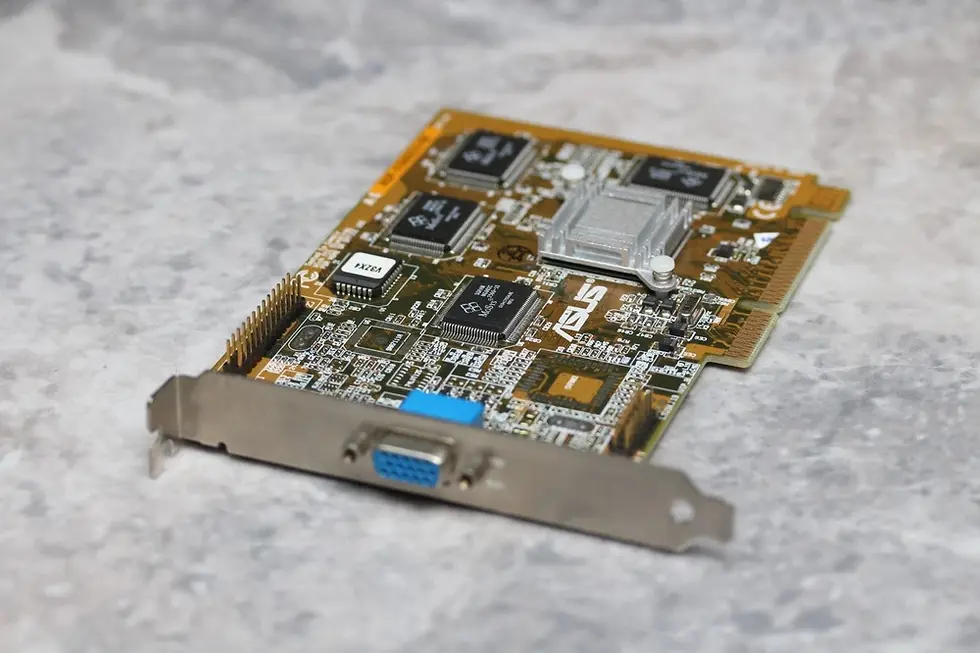 Thumbnail: AGP 2X 4MB ASUS AGP-V3000ZX/4M rev 2.01 NVIDIA Riva 128ZX Graphics card