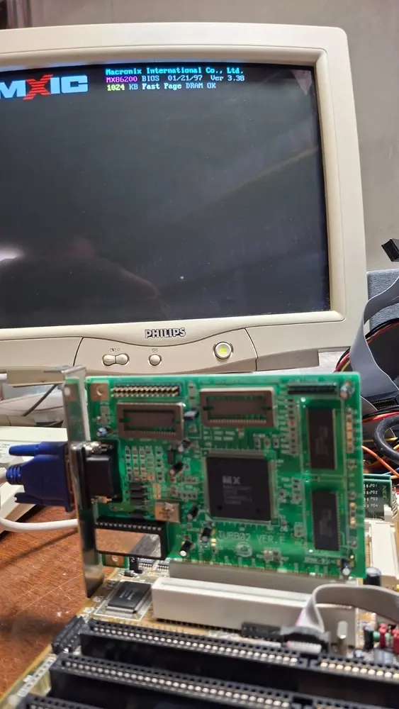 Thumbnail: PCI Graphics Card Aristo Macronix Turbo2 1MB (max 2MB) MX86200FC (M3 64V+) #2