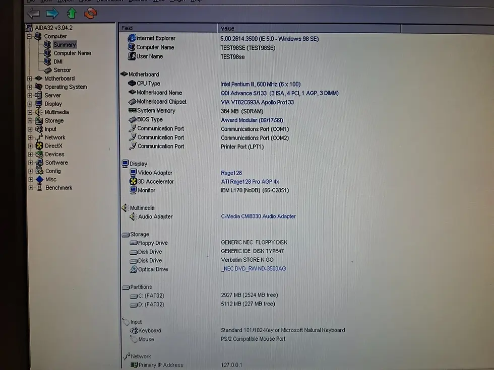 Thumbnail: Slot1 QDI P6V693A/A5-133 (Advance 5/133) Motherboard Apollo Pro 133 chipset