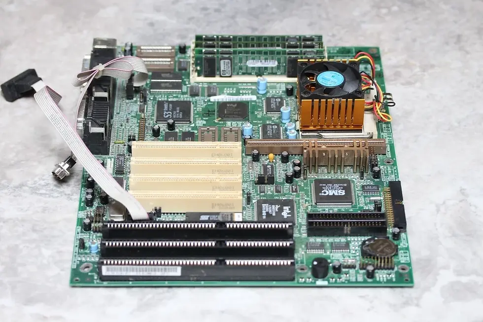 Thumbnail: Socket 7 UNISYS V35X i430HX ATX Motherboard with CPU Pentium MMX 200MHz, RAM,..