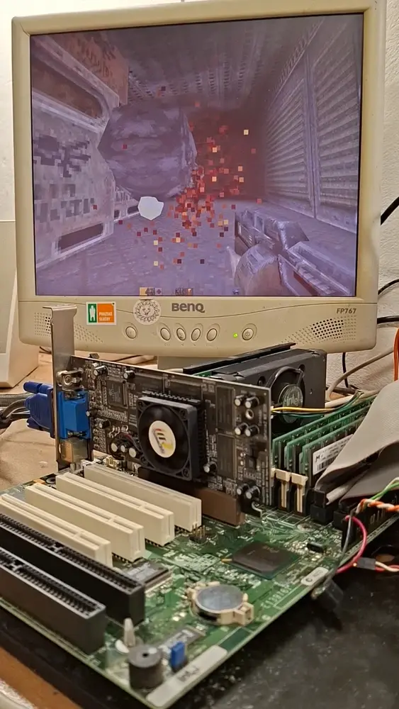 Thumbnail: Slot1 Intel SE440BX-2 (Seattle 2) MoBo Intel 440BX chipset with I/O shield
