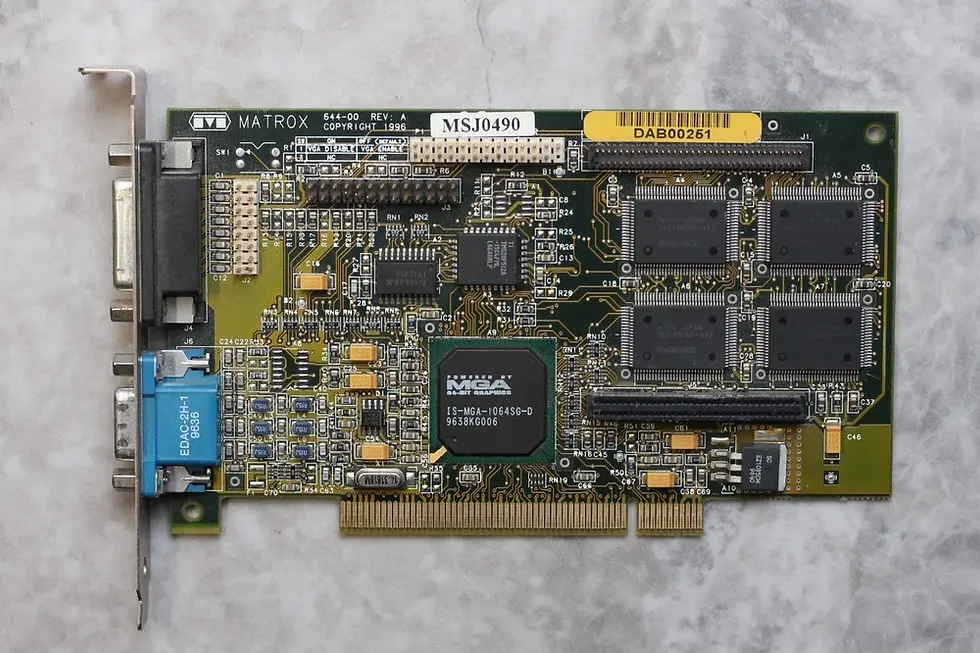 Thumbnail: PCI Graphics card 4MB Matrox Mystique MGA-MYST/4N (644-00)  MGA-1064SG