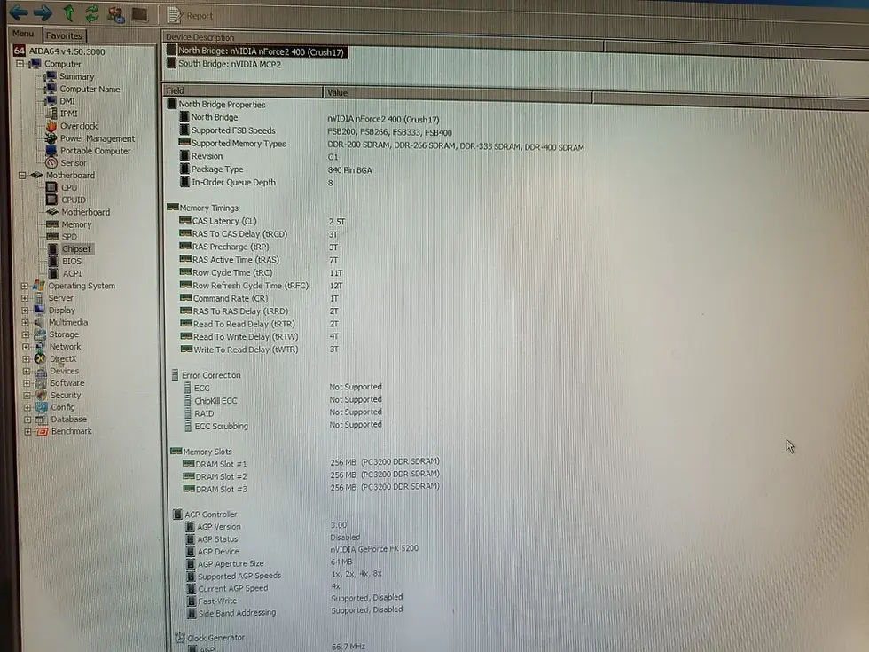 Thumbnail: Socket 462/A EPox EP-8RDAE nForce2 400 chipset MoBo with CPU & I/OShield