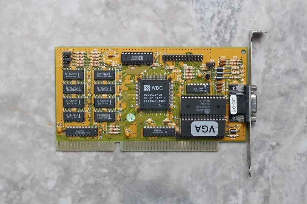 Thumbnail: ISA 16-BIT 1MB  Western Digital Paradise WD90C30 Graphics card