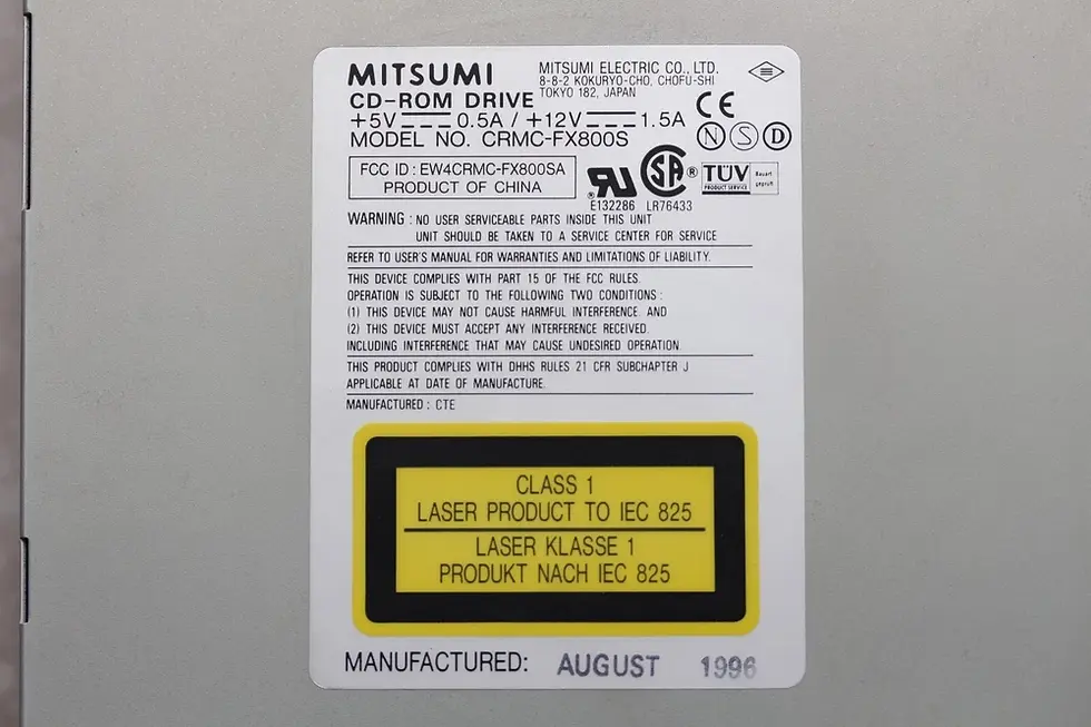 Thumbnail: ATA/IDE MITSUMI CRMC-FX800S 8x Internal CD-ROM Drive (Reader) Biege