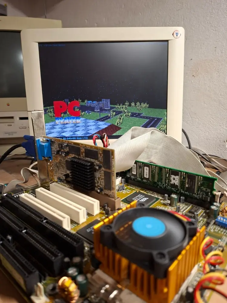 Thumbnail: Super Socket 7 Lucky Star 5MVP3 rev 4.0 MoBo with CPU Cyrix  233MHz & 64MB RAM