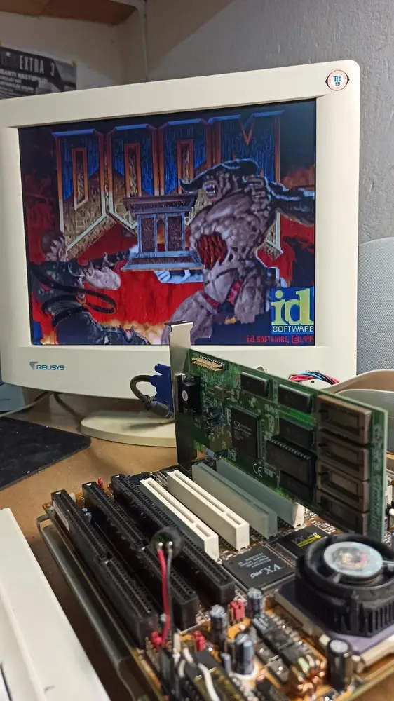 Thumbnail: Socket 7 Hsin Tech M537 v5.2 Motherboard with CPU Pentium MMX 166MHz, 32MB SDRAM