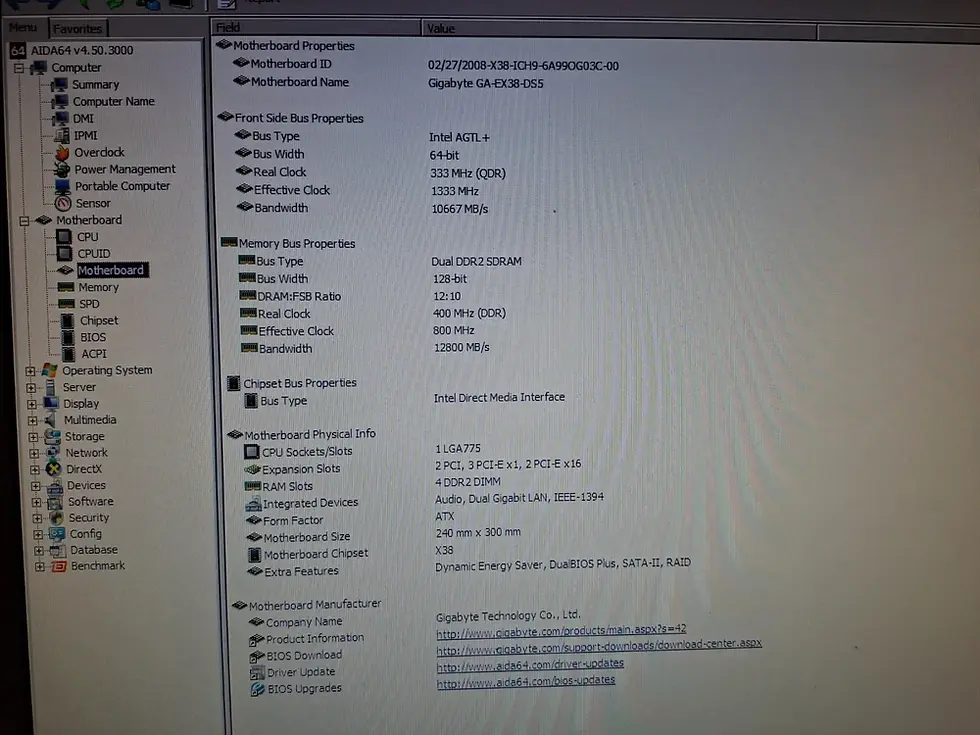 Thumbnail: LGA 775 GIGABYTE GA-EX38-DS5 Intel X38 MoBo with CPU E8400, 4GB RAM & I/O shield