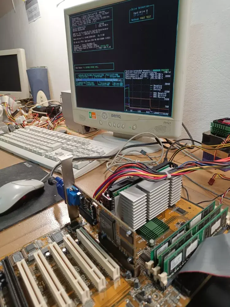 Thumbnail: Slot1 ABIT AB-BH6 Motherboard Intel 440BX chipset with PII 350 SL2U3