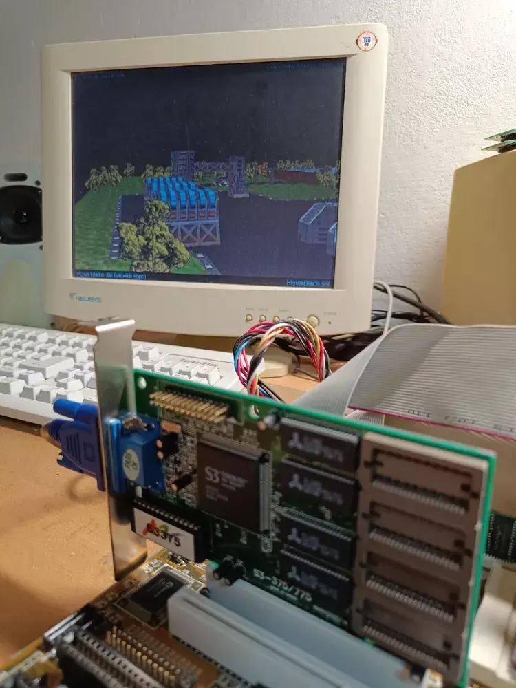 Thumbnail: PCI ExpertColor S3 Virge/DX 2MB (max 4MB) Graphics Card 86C375 (S3-375/775)