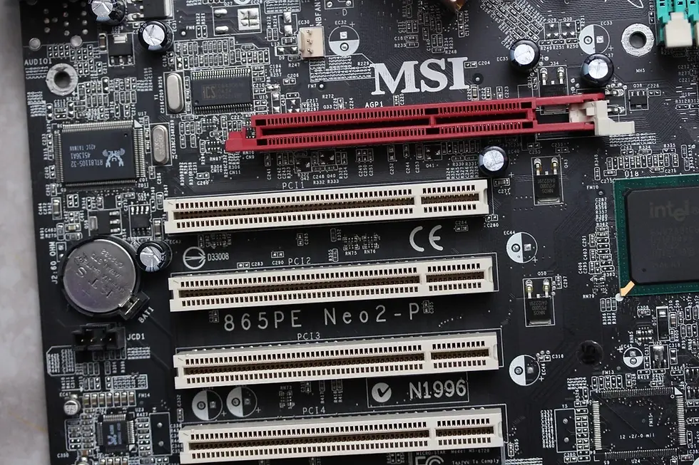 Thumbnail: PGA478 MSI 865PE Neo2-PFS i865PE chipset MoBo with CPU P4 3.0 GHz & I/O shield