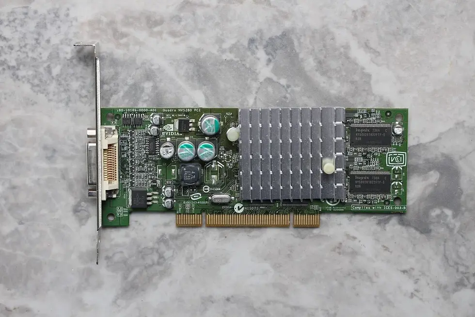 Thumbnail: PCI Graphics card PNY nVIDIA Quadro NVS 280 64MB/64Bit DDR DVI Cable