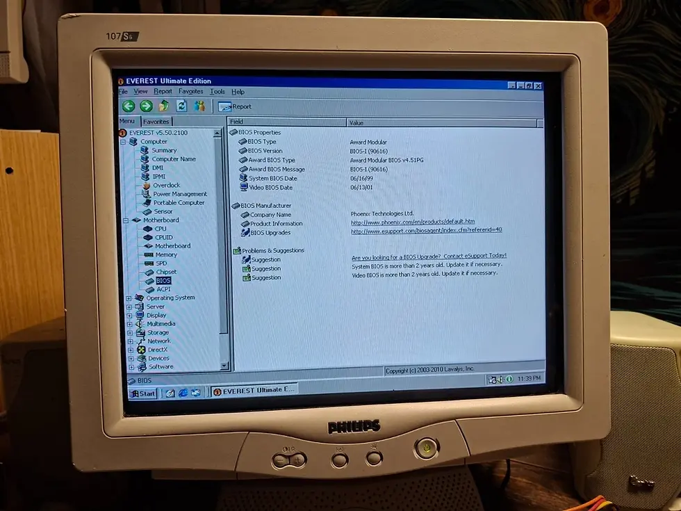 Thumbnail: Super Socket 7 Manli M-MVP3 MoBo with CPU Pentium 233MHz & 32MB RAM