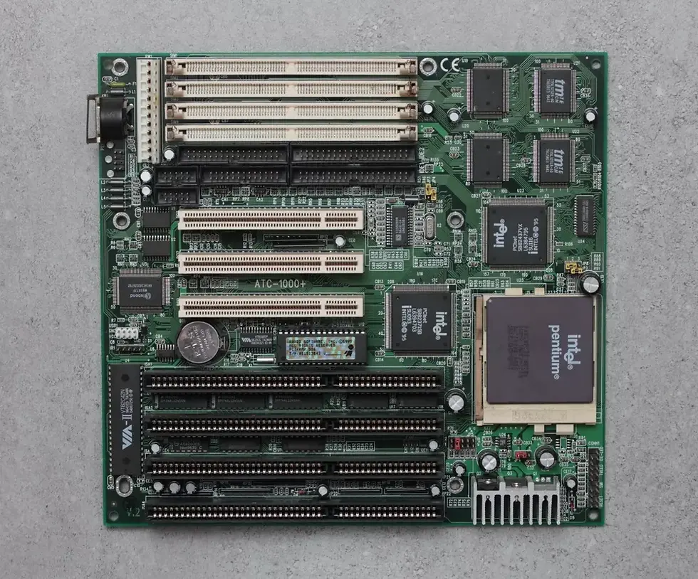 Thumbnail: Socket 7 A-TREND ATC-1000+  AT Motherboard with Pentium 133MHz (SK106)
