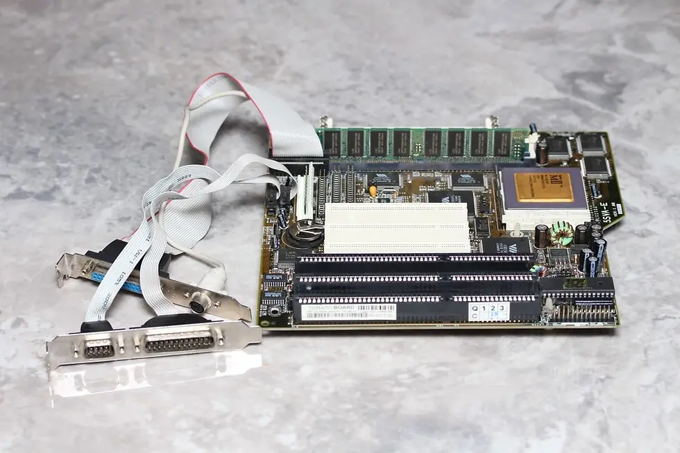 Thumbnail: Socket 7 ZIDA 5SVA-E v1.0 Motherboard with CPU Cyrix MII 233Hz, 32MB SDRAM, ...