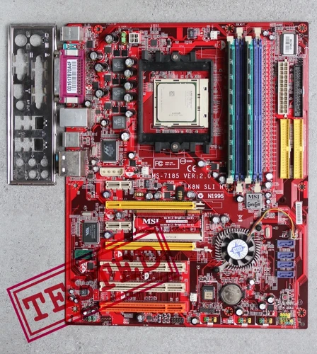 Socket 939 MSI K8N SLI H Nvidia nForce4 SLI MoBo with CPU,RAM & I/O ...