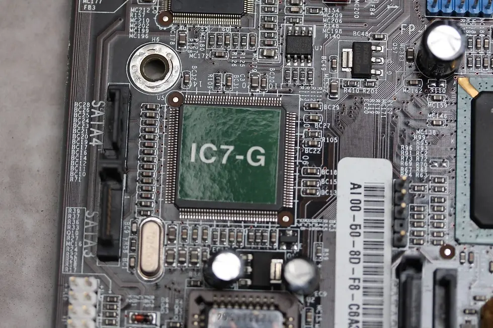 Thumbnail: PGA478 Abit IC7-G i875P chipset MoBo with CPU P4 3.2 GHz, I/O shield & cables
