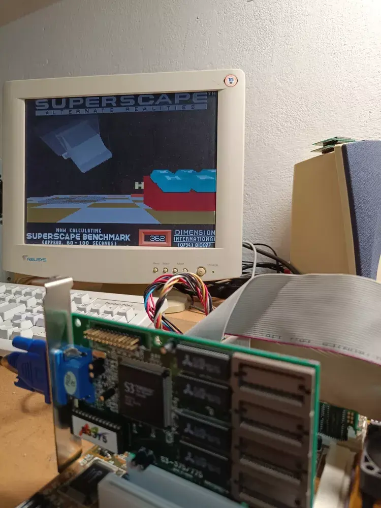 Thumbnail: PCI ExpertColor S3 Virge/DX 2MB (max 4MB) Graphics Card 86C375 (S3-375/775)