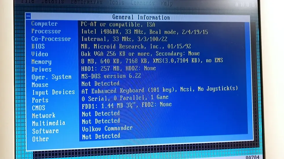 Thumbnail: PGA 144/168 Octek HIPPO III 486 Motherboard with CPU i486DX 33Hz, 8MB RAM