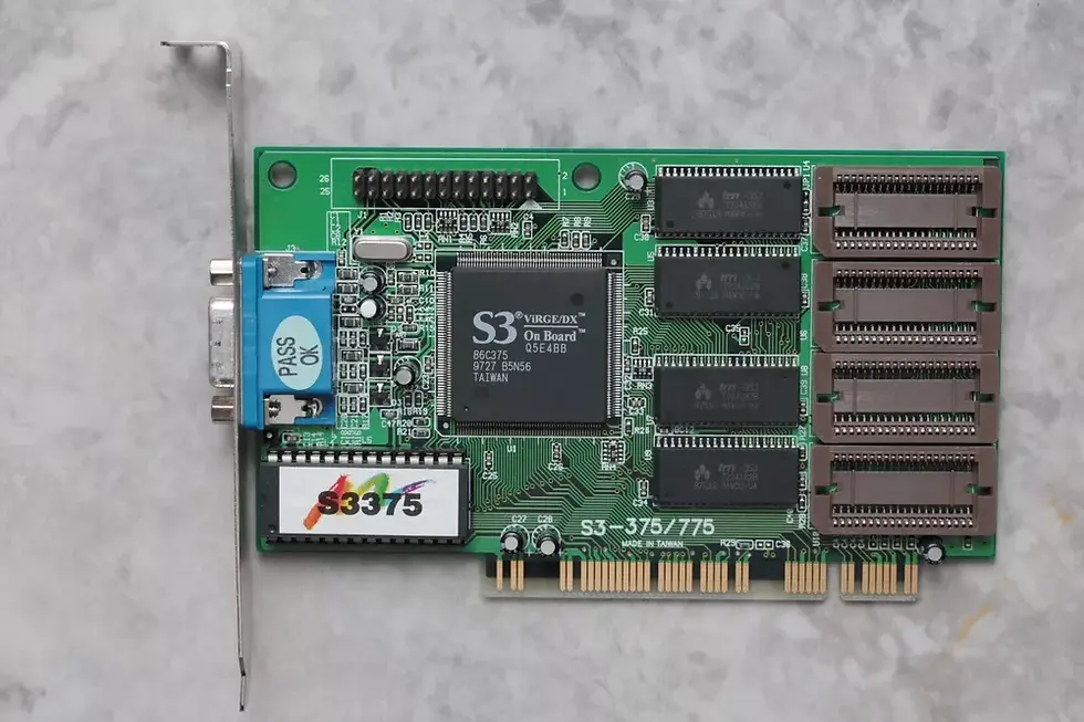 Thumbnail: PCI ExpertColor S3 Virge/DX 2MB (max 4MB) Graphics Card 86C375 (S3-375/775)