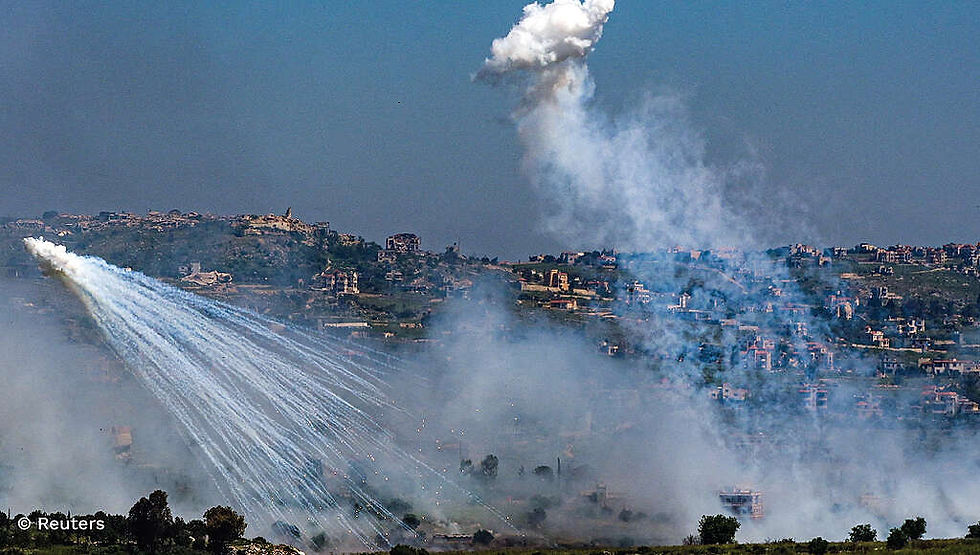 Israel drops white phosphorous on Lebanese civilians