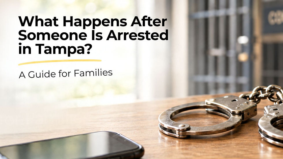 What Happens After Someone Is Arrested in Tampa?