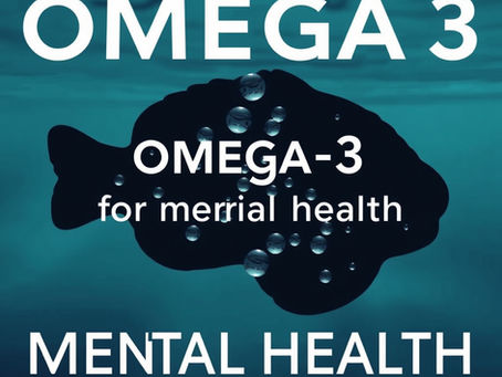 Imagen acerca del Omega 3 con un texto y un pez en el fondo