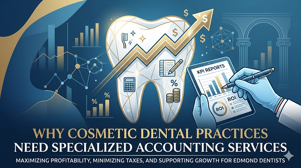 Why Cosmetic Dental Practices Need Specialized Accounting Services