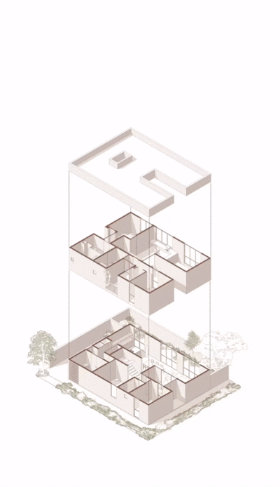 Propuesta de distribución arquitectónica para vivienda en Puerto Peñasco diseñada por arquitecto especializado en proyectos rentables