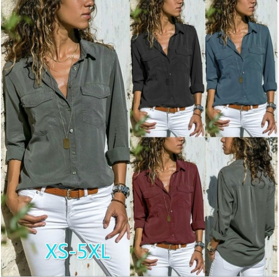 Miniatura: Moda femenina  casual  otoño camisas