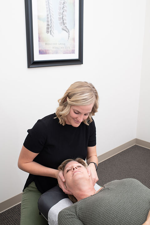 Chiropractic adjustments for neck pain