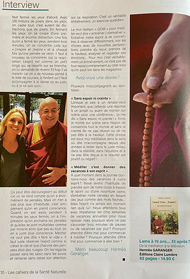 Hermès Garanger Lama Conférencière Itw pour les médias avec Matthieu Ricard