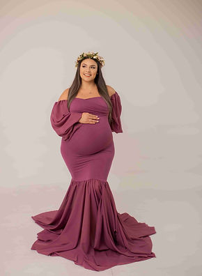 vestido magenta