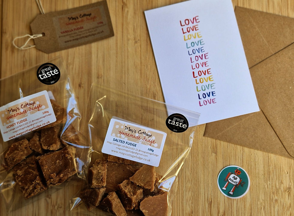 Thumbnail: Fudge and Card Gift Set with Ink Robot