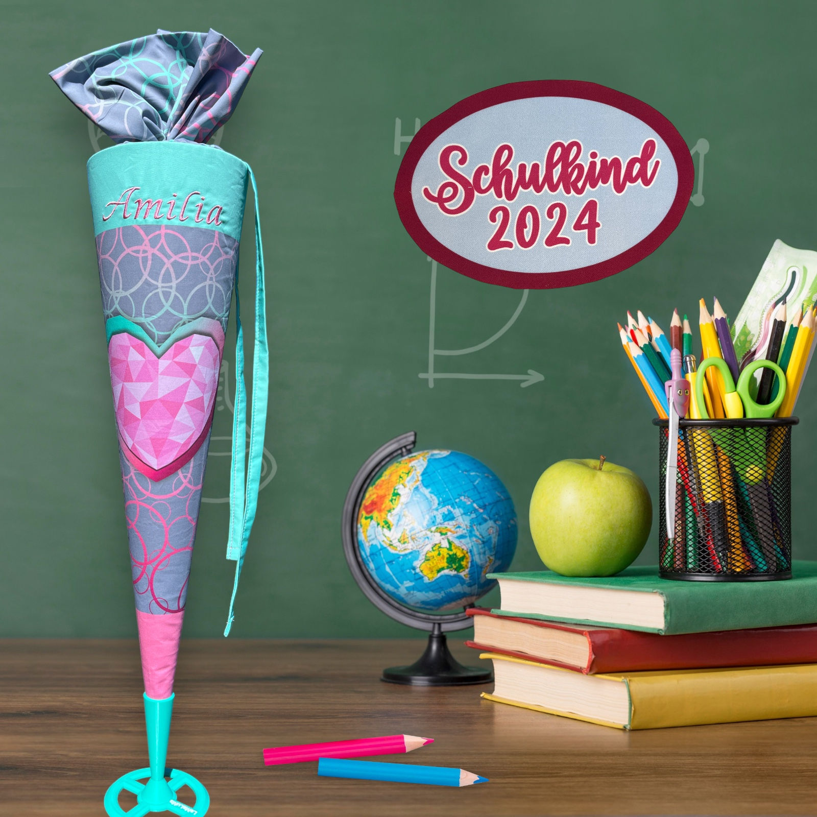 Schultüte Glitter Heart von Step by Step